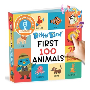 image:imageDITTY BIRD Talking Books 100 Animals  100 Words for Vocabulary amp Speech Learning  Sound Books for Toddlers 13  Childrens Interactive Toddler Books with Great Pictures  Sturdy Baby Sound Books