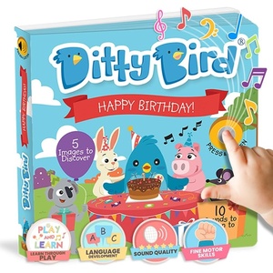 image:imageDitty Bird  Happy Birthday book  Interactive Sound Book for toddlers 1 3  Musical Gift for baby 1 year old