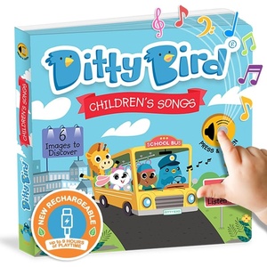 image:imageDitty Bird  Childrens Songs  Interactive musical Book for toddlers 1 3  Nursery Rhymes Musical Books  Wheels on the Bus