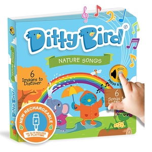 image:imageDitty Bird  Nature Songs Interactive Sound Book for toddlers 1 3  Musical books for 1 year old  I can sing a Rainbow song for babies