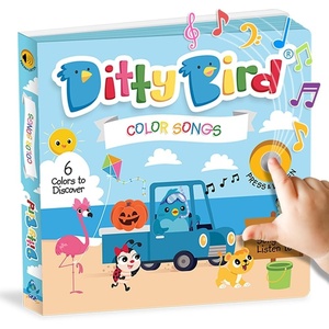 image:imageDitty Bird Musical Books for Toddlers  Fun Childrens Nursery Rhyme Book  The Wheels On The Bus Book with Sound  Interactive Toddler Books for 1 Year Old to 3 Year Olds Color Songs